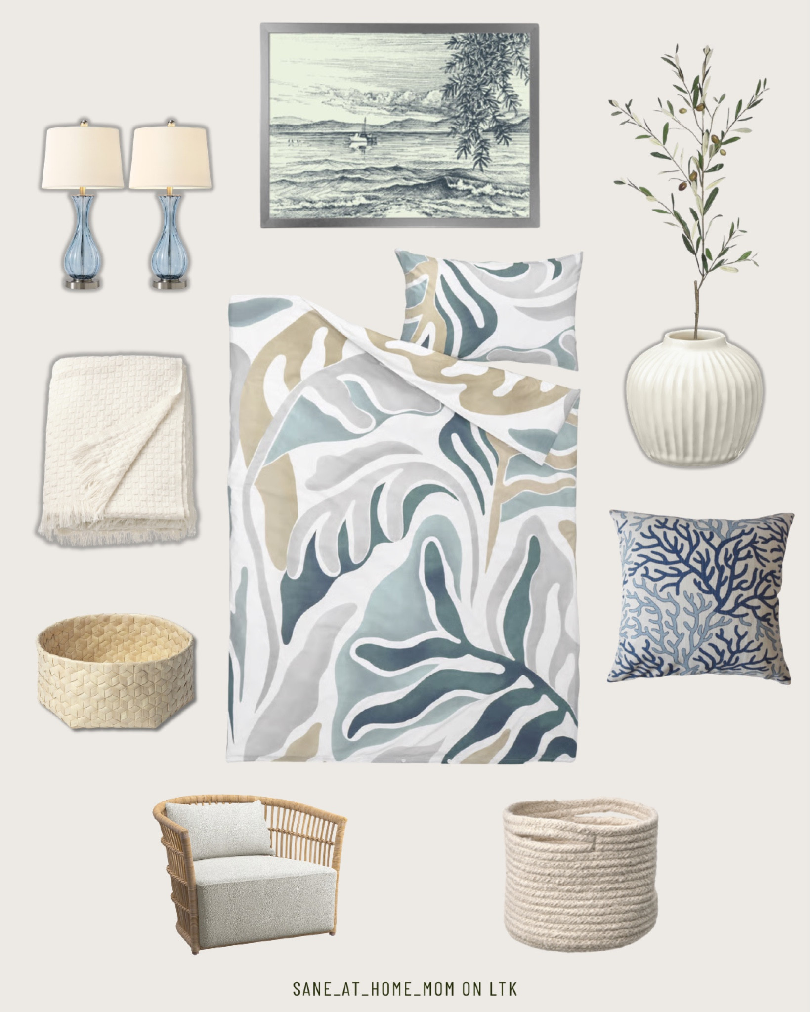 Soft coastal tones, natural textures, and pieces that make home feel peaceful 🤍

Lately I’ve been drawn to calm blues, woven textures, soft lighting, and simple details that make everyday homemaking feel beautiful and restful.

Sharing a few favorites I’d style together for a cozy, elegant home with a relaxed coastal feel ✨

Everything linked on my LTK.

#coastalhome #coastaldecor #homedecor #homemaking #stayathomemom #christianmom #coastalliving #neutralhome #eleganthome

#LTKHome