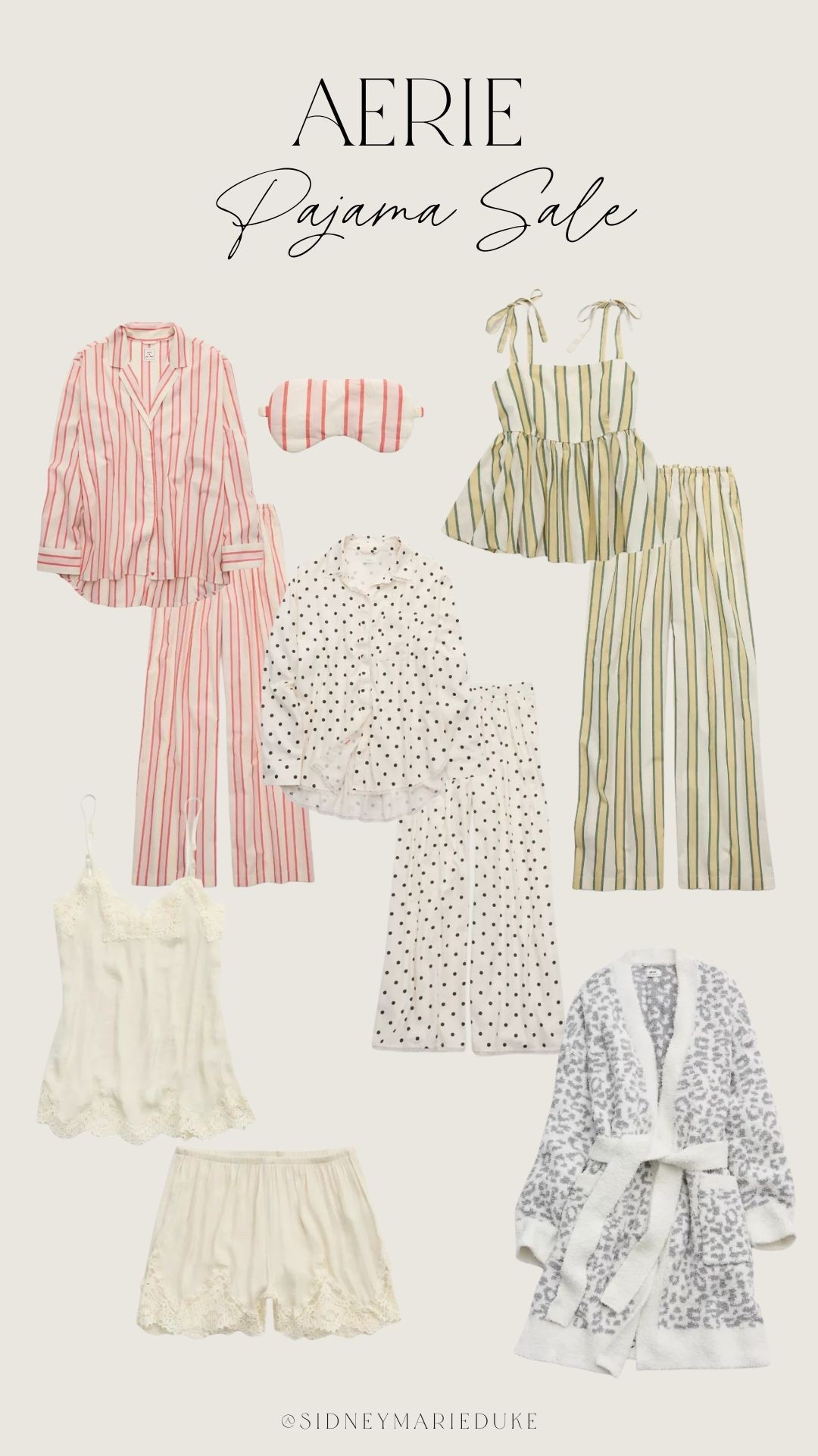 Aerie is doing a sale on pajamas, loving these spring picks 🌸