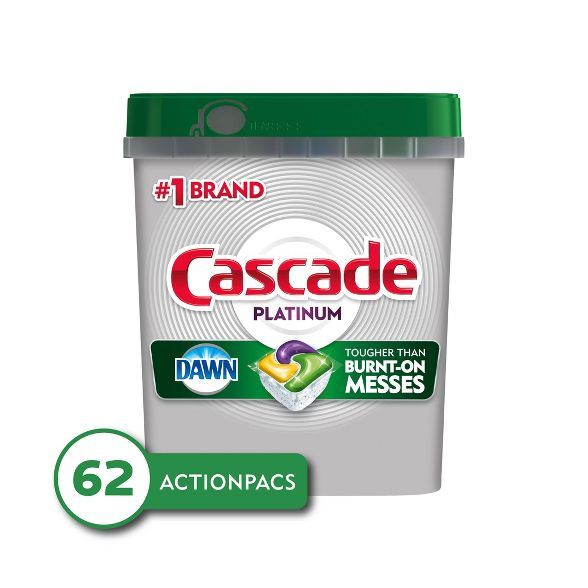 Cascade Platinum ActionPacs Lemon Scent Dishwasher Detergent | Target