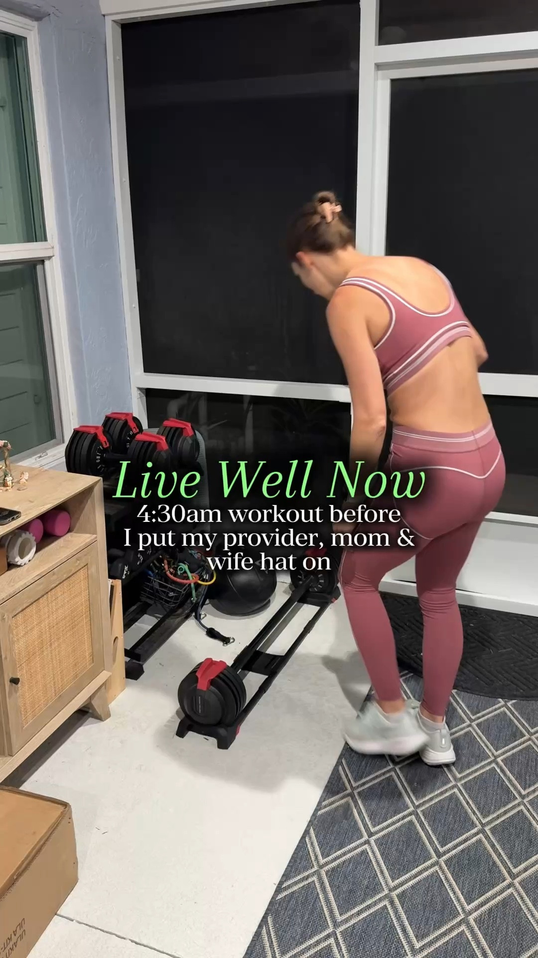 It’s dark outside, the house is quiet and the rest of the family is sleeping…this is my favorite time! 

Waking up between 4-4:30am is not easy but it feels more than rewarding once I’m up and got my movement and self care in. You don’t need an expensive gym membership or a full home gym set up to knock out a good workout. I used my adjustable barbell for this whole workout 🏋️‍♀️ 



#LTKgrwm #LTKfitnessgoals #LTKmomlife