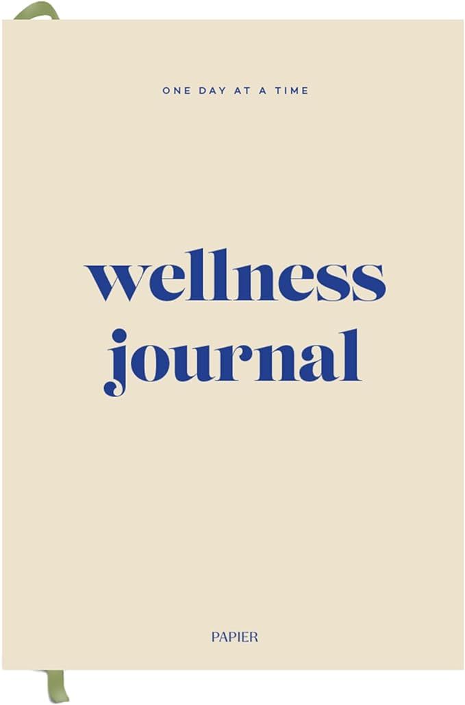 Papier Wellness Journal - Beige, 153mm x 215mm, Hardback | For Intentions, Feel-Good Goals & Wish... | Amazon (US)