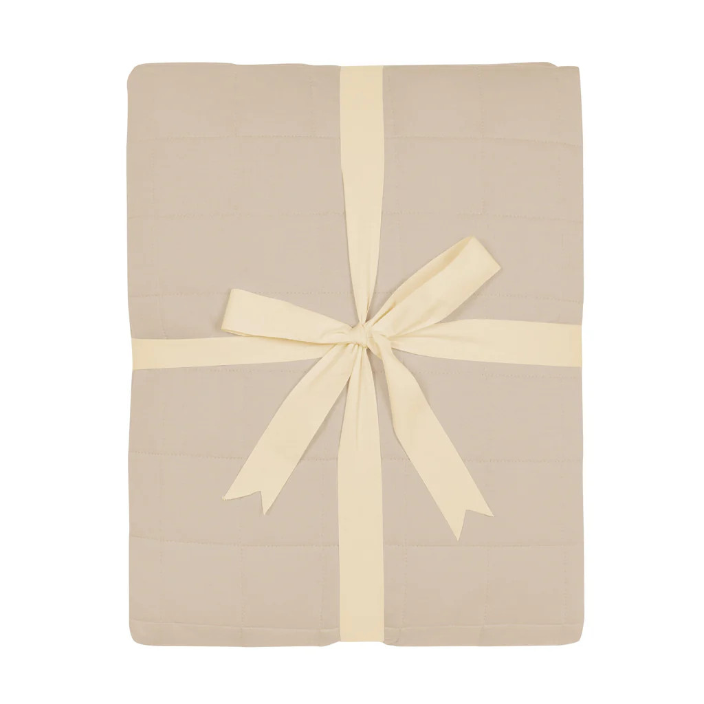 Adult Quilted Blanket in Almond 2.5 | Kyte BABY