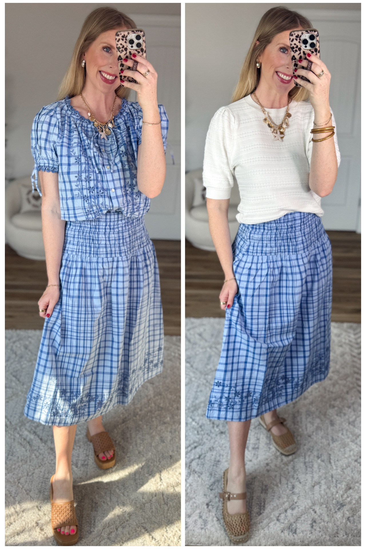 2 ways to style this plaid midi skirt from Walmart! 

#LTKWorkwear #LTKootd