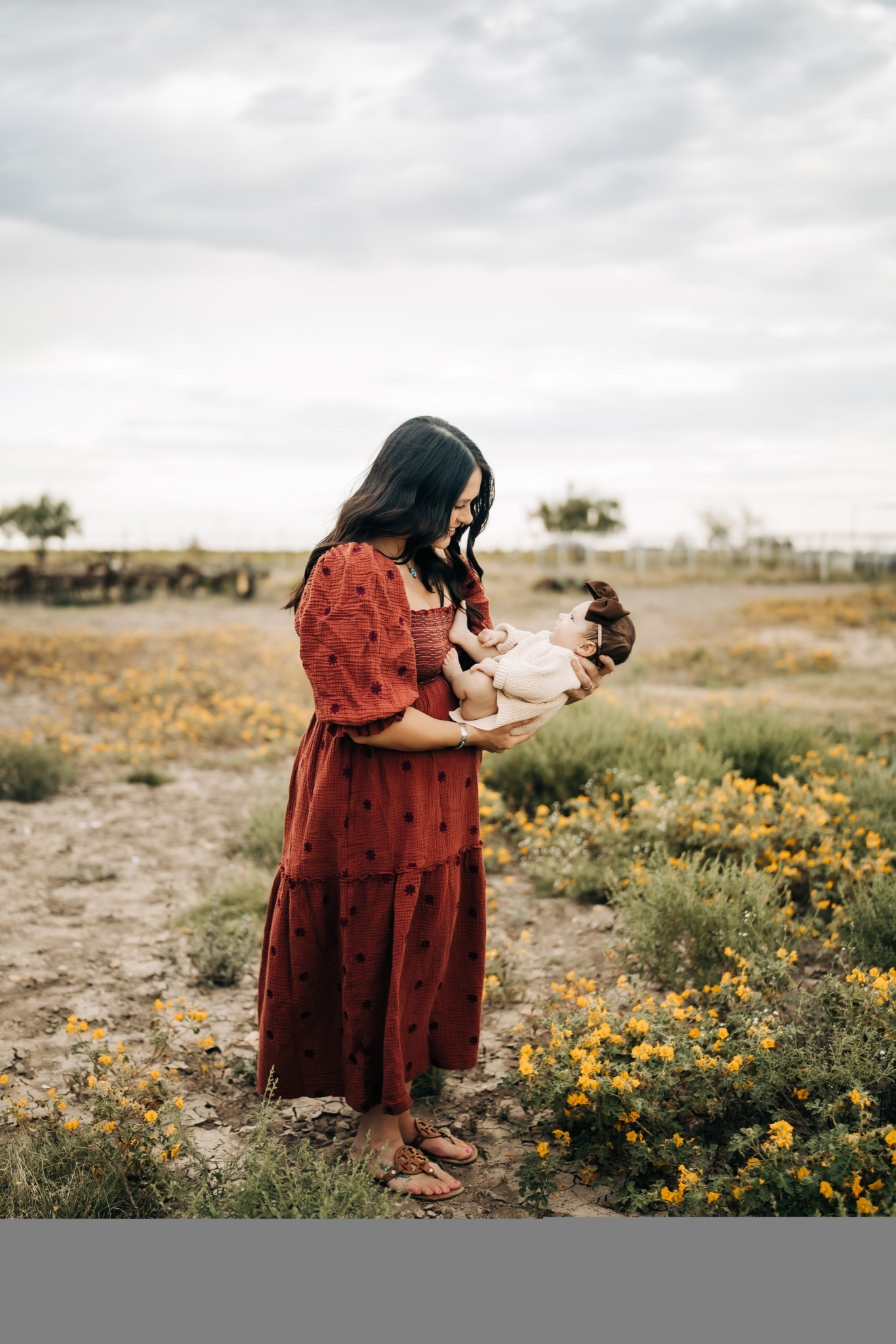 The perfect dress for family photos! Obsessed with this brown/burgundy boho dress! 

Wearing size L • 5’3” • 180lbs and post partum  

#LTKFindsUnder100 #LTKStyleTip #LTKFamily