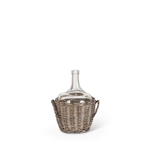Glass Jar in Basket | The Nested Fig