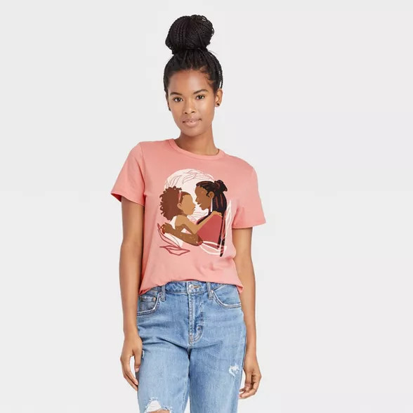 Black History Month Women's Mother/Daughter Short Sleeve Graphic T-Shirt - Pink Rose | Target