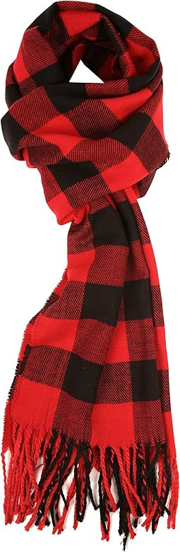 Soft Cashmere Feel Winter Plaid & Buffalo Plaid Scarf | Amazon (US)