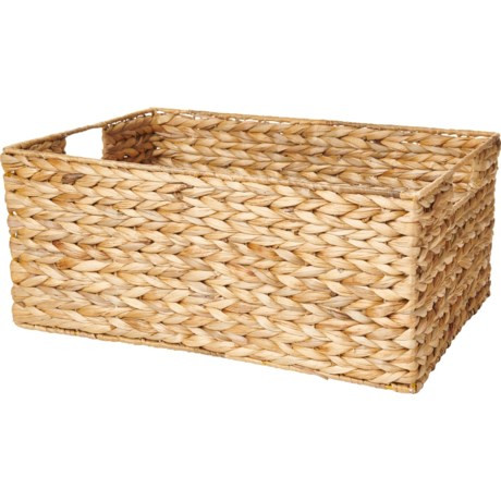 Michael Graves Water Hyacinth Storage Basket - 18x13.5x8” | Sierra