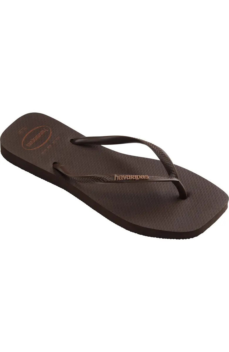 Slim Square Logo Flip Flop (Women) | Nordstrom