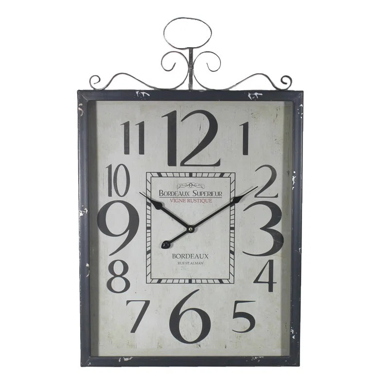 Bordeaux Metal Wall Clock | Wayfair North America