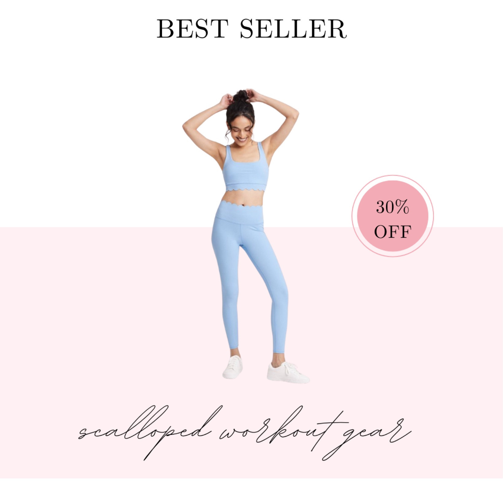 Resort wear, scalloped workout gear, activewear 

#LTKTravel #LTKActive #LTKMidsize