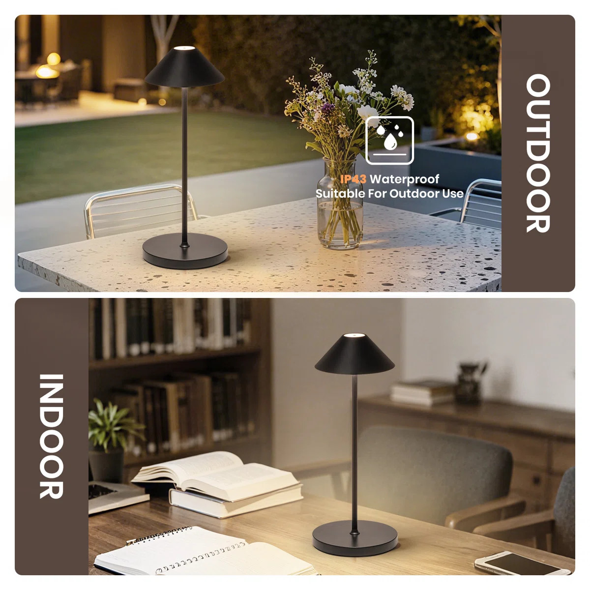 16-58" Adjustable Modern Floor Lamps, Adjustable Three Color Temperature Floor Lamp With Recharge... | Wayfair North America