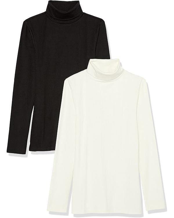 Amazon Essentials Women's Slim-Fit Layering Long Sleeve Knit Rib Turtleneck Top (Available in Plu... | Amazon (US)