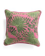 22x22 Botanical Jacquard Pillow | Marshalls