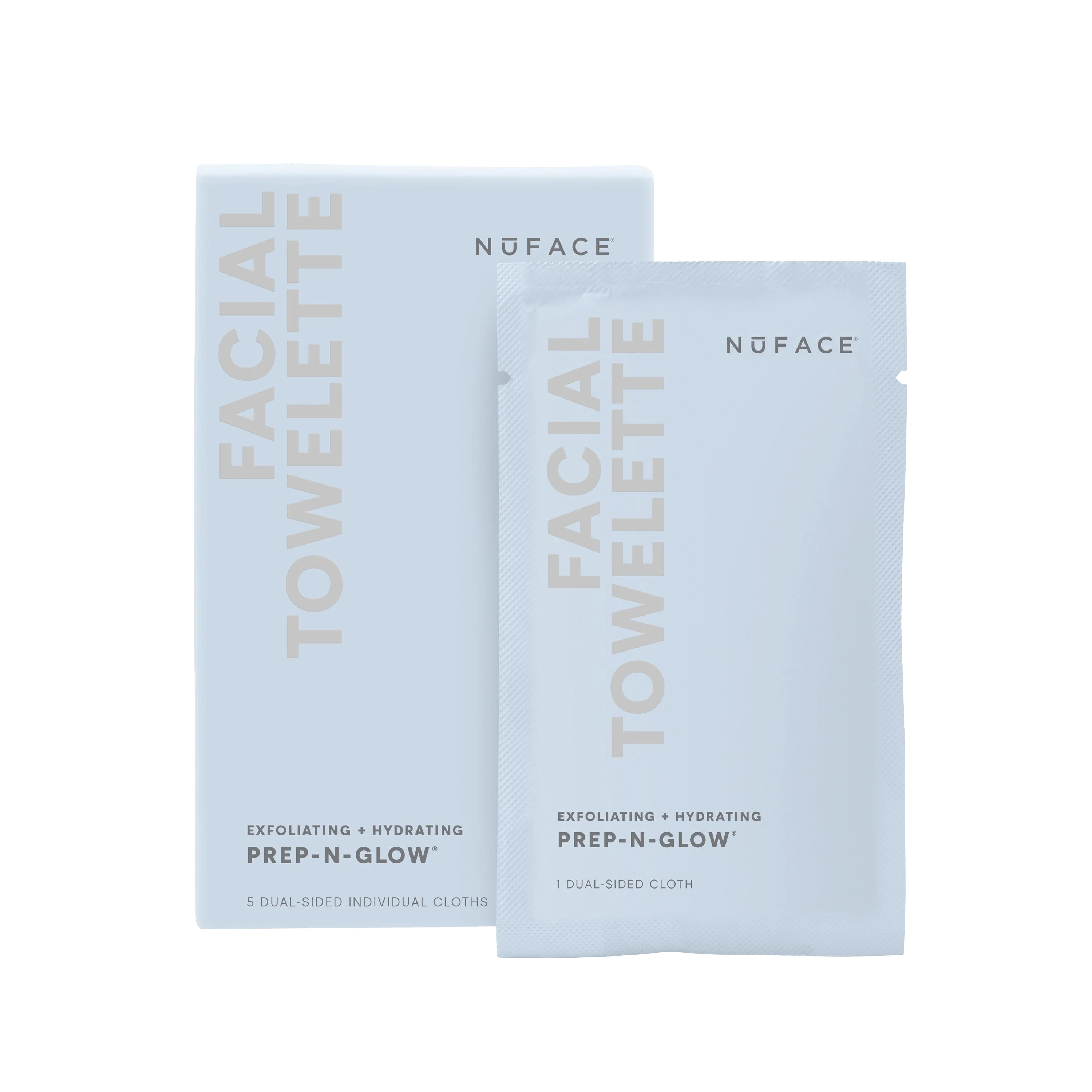 Prep-N-Glow® Exfoliating Face Wipes | NuFACE | NuFace