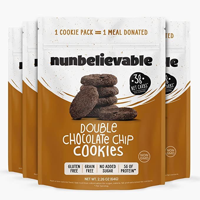 Nunbelievable Double Chocolate Keto Cookies, Healthy Keto Desserts, Gluten Free and Sugar Free Sn... | Amazon (US)