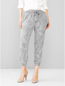Printed crop jogger pants | Gap US