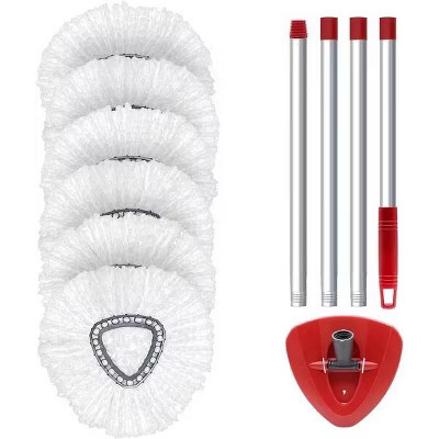 6 Pack O Cedar Spin Mop Replacement Mop HeSpin Mopd, Spin Mop Replacement Microfiber Mop Head, 360 Degree Easy Wringing Dust Mop Head | Target