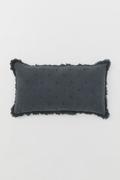 Ruffle-trimmed Cushion Cover | H&M (US + CA)