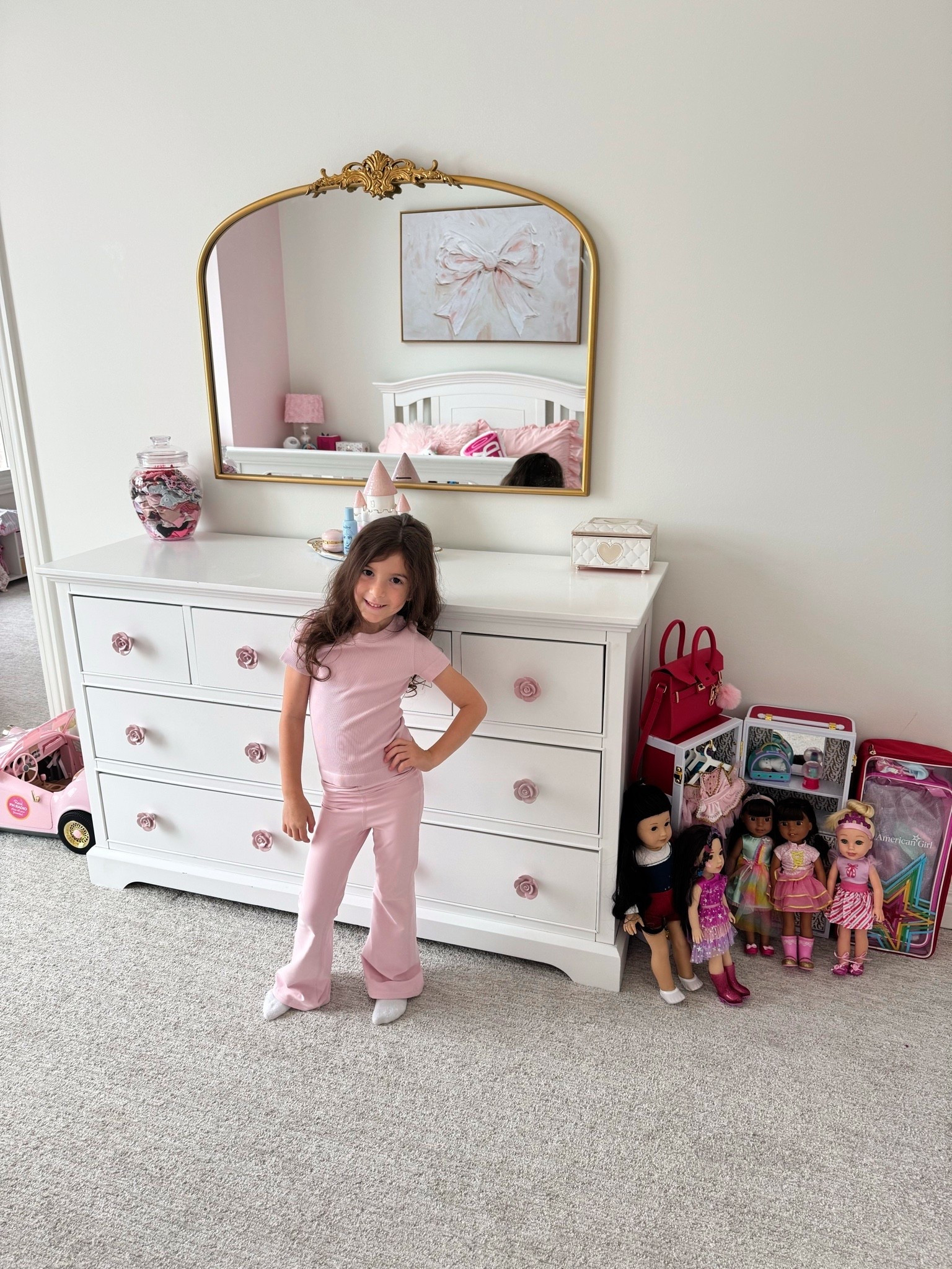 This mirror looks WAY more expensive than it is 👀

Working on her room and this was such a good find.

Affordable designer dupe and makes the space feel so elevated.

#LTKHome #LTKmomlife #LTKKids