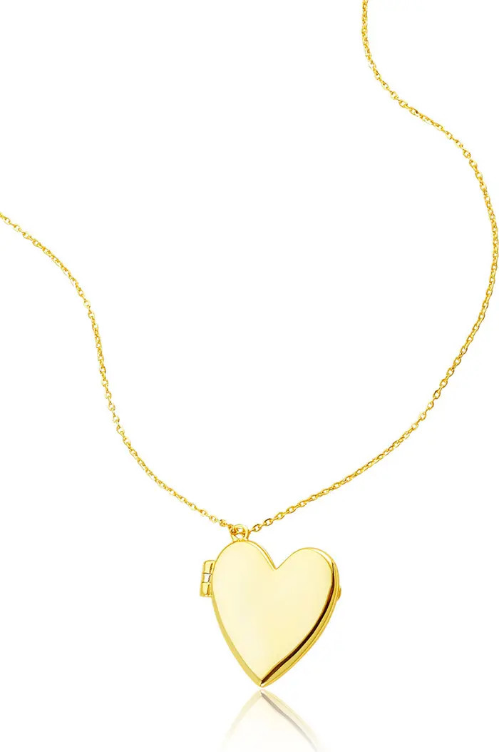 Adornia 14K Gold Plated Heart Locket Pendant Necklace | Nordstromrack | Nordstrom Rack