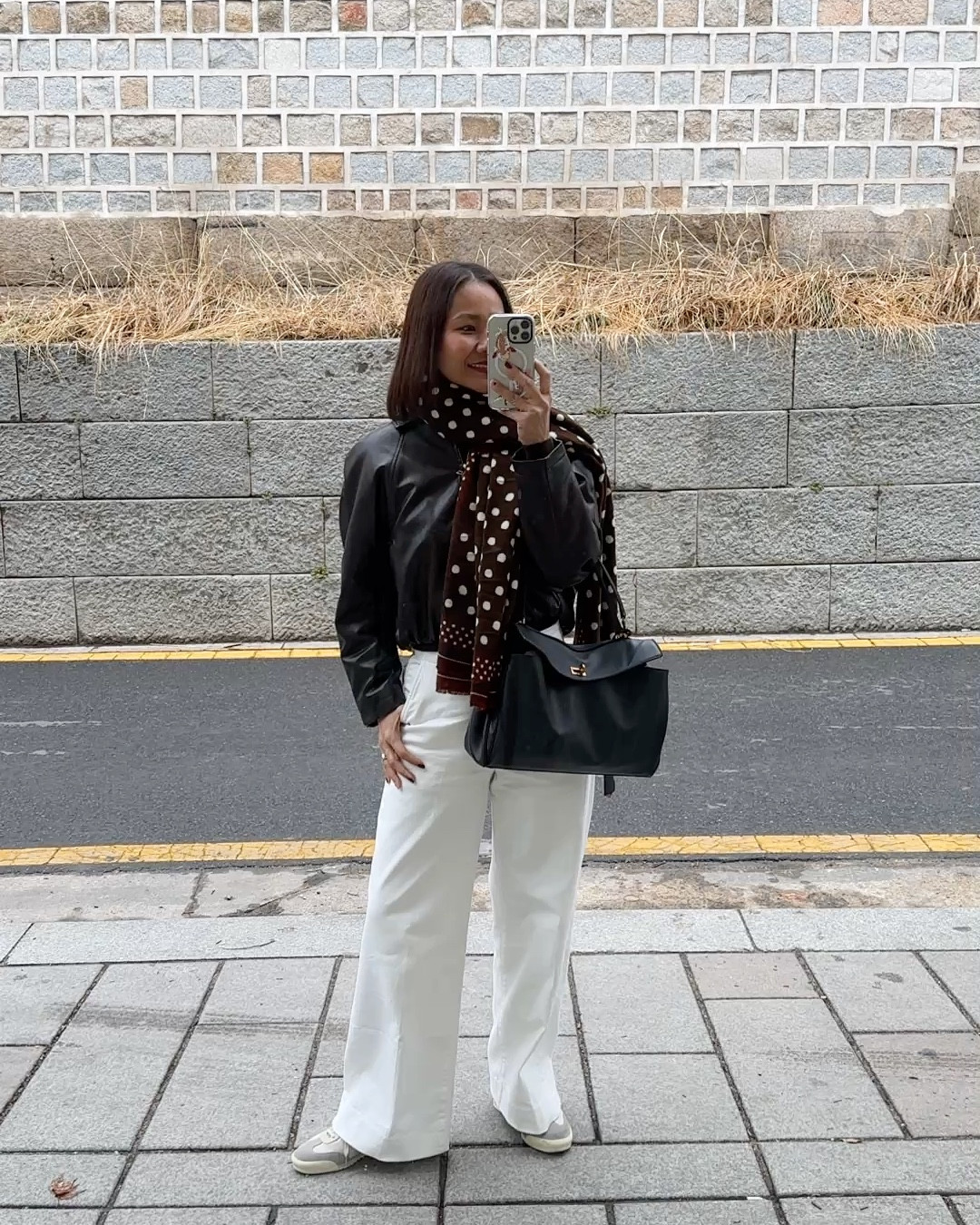 Love my Zara Leather Jacket in the cold day in Seoul, South Korea. 

#LTKdayinmylife #LTKOver40 #LTKSpringSale