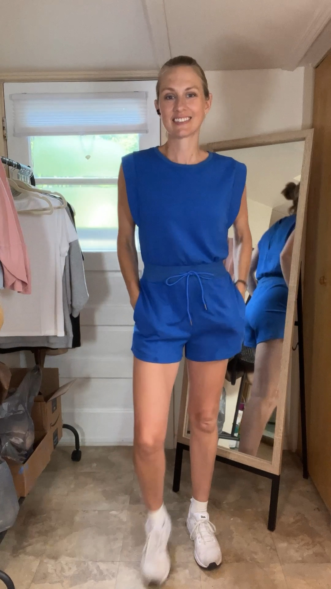 Truly tall friendly romper! Wearing my true size medium, washes and lays flat to dry like a dream. True size 9 in these super comfortable $20 sneakers.

#LTKOver40 #LTKActive #LTKFindsUnder50