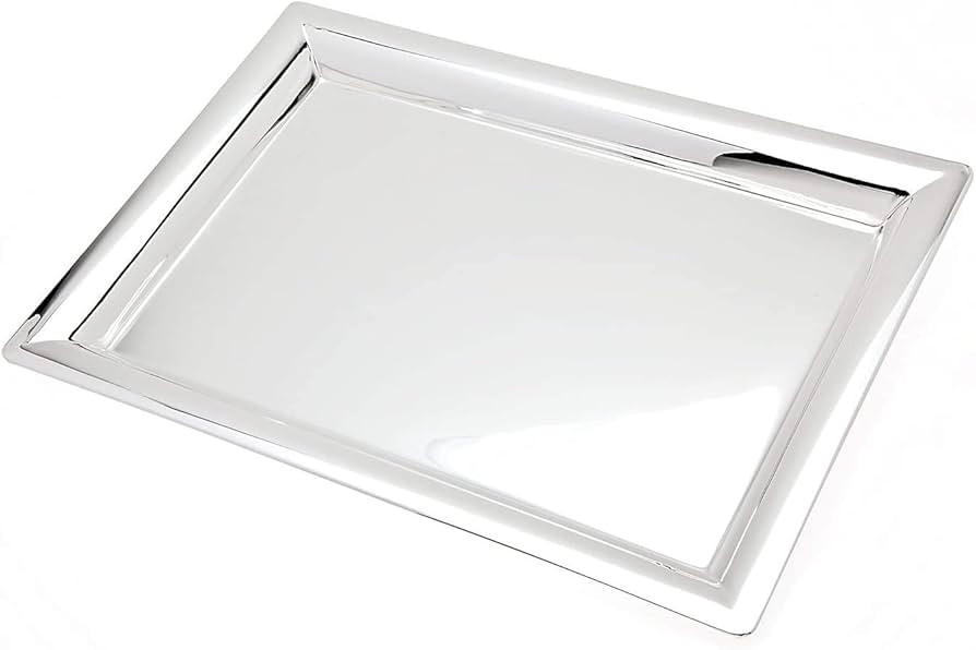 Godinger Stainless Steel Rectangular Tray, Multipurpose use for Vanity, Serving 11 x 16 | Amazon (US)