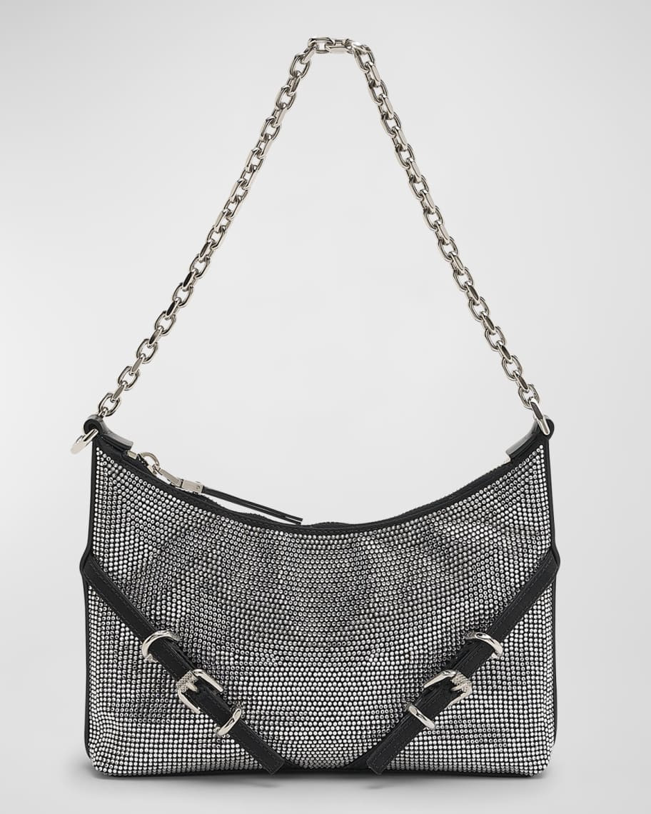 Givenchy Voyou Party Shoulder Bag in Satin Strass | Neiman Marcus