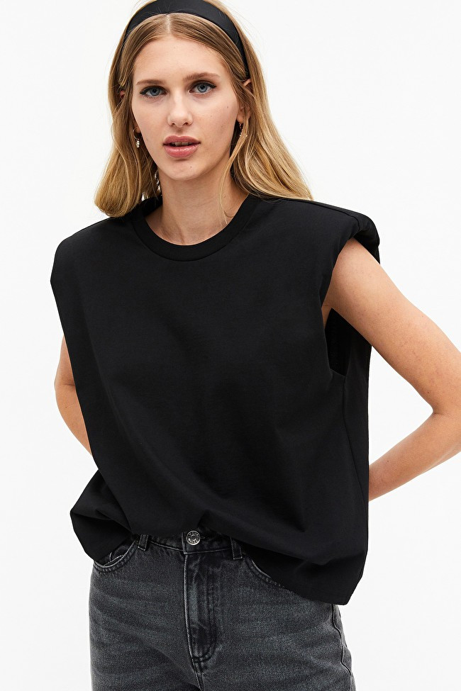 Tanktop mit Schulterpolstern | Monki