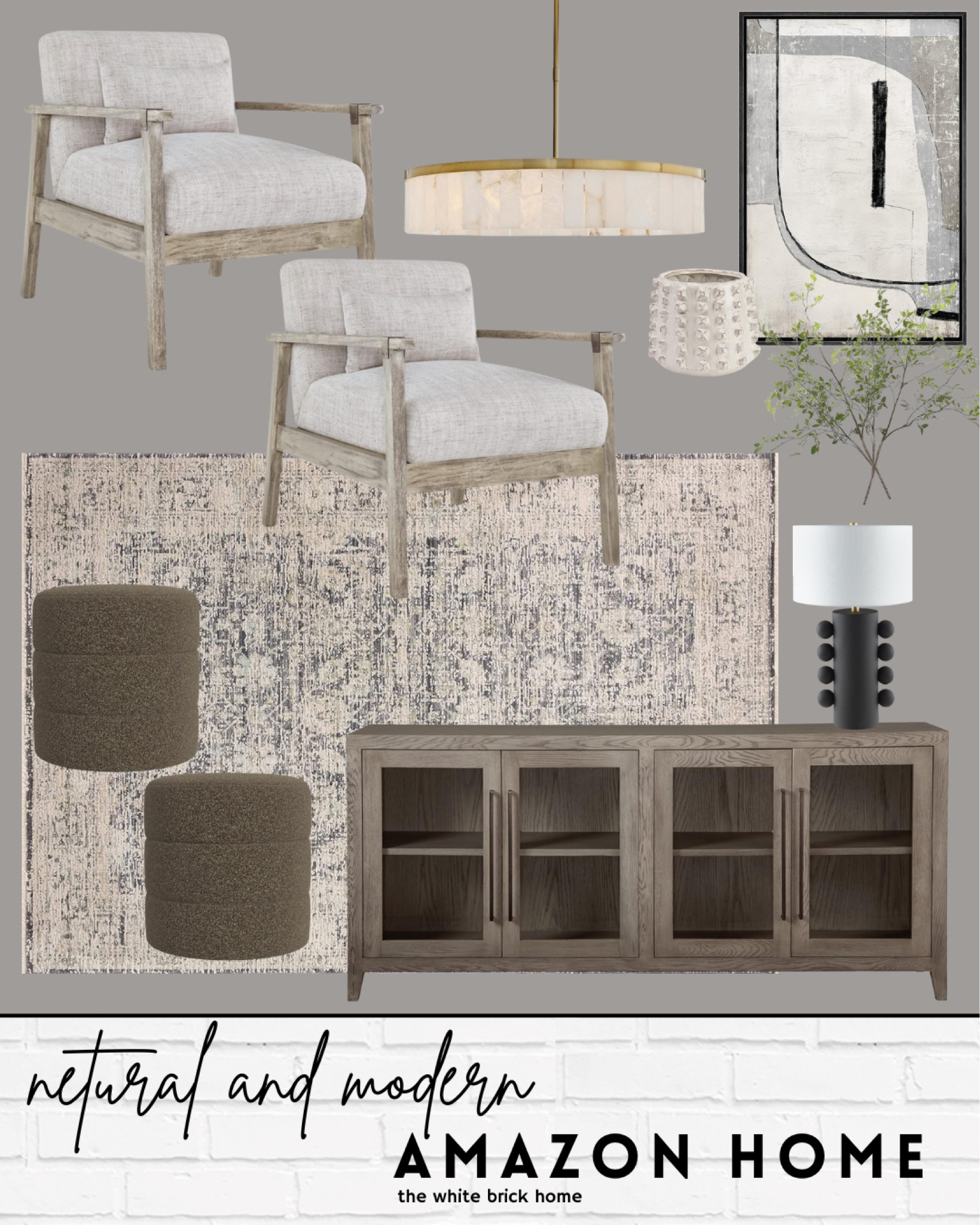 Beautiful home finds from Amazon 🖤

Amazon, Amazon home, Amazon home decor, Amazon home living room, living room, living room seating, living room home decor. Accent chairs, media console, living room rug, loloi rug, table lamp, wall art, chandelier, ottoman, wall art finds, vase, decor, home accessories 

#LTKFindsUnder100 #LTKFindsUnder50 #LTKHome