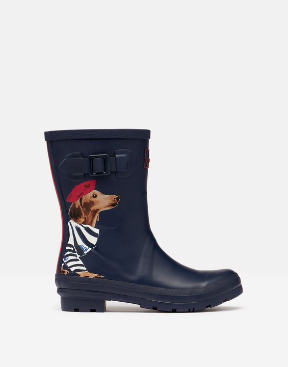 Molly Mid Height Printed Rain Boots | Joules (US)