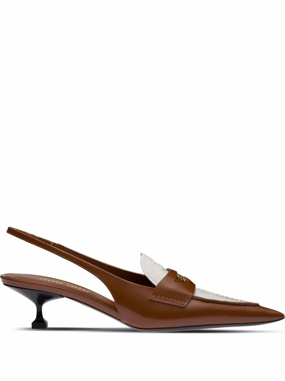 slingback kitten-heel penny loafers | Farfetch Global