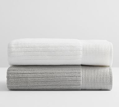 Aerospin™ Ribbed Organic Cotton Towels | Pottery Barn (US)