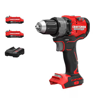 CRAFTSMAN V20 RP 20-volt Max 1/2-in Keyless Brushless Cordless Drill 2 -Batteries Included (Soft ... | Lowe's