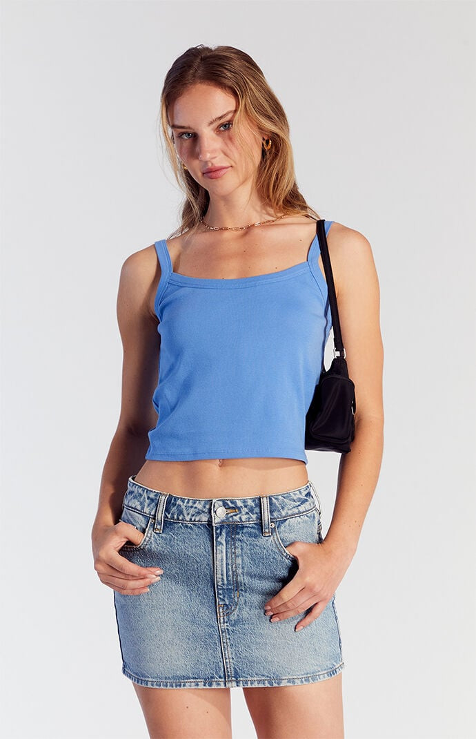 Women's Bella Medium Indigo Denim Mini Skirt - Size 29 | PacSun