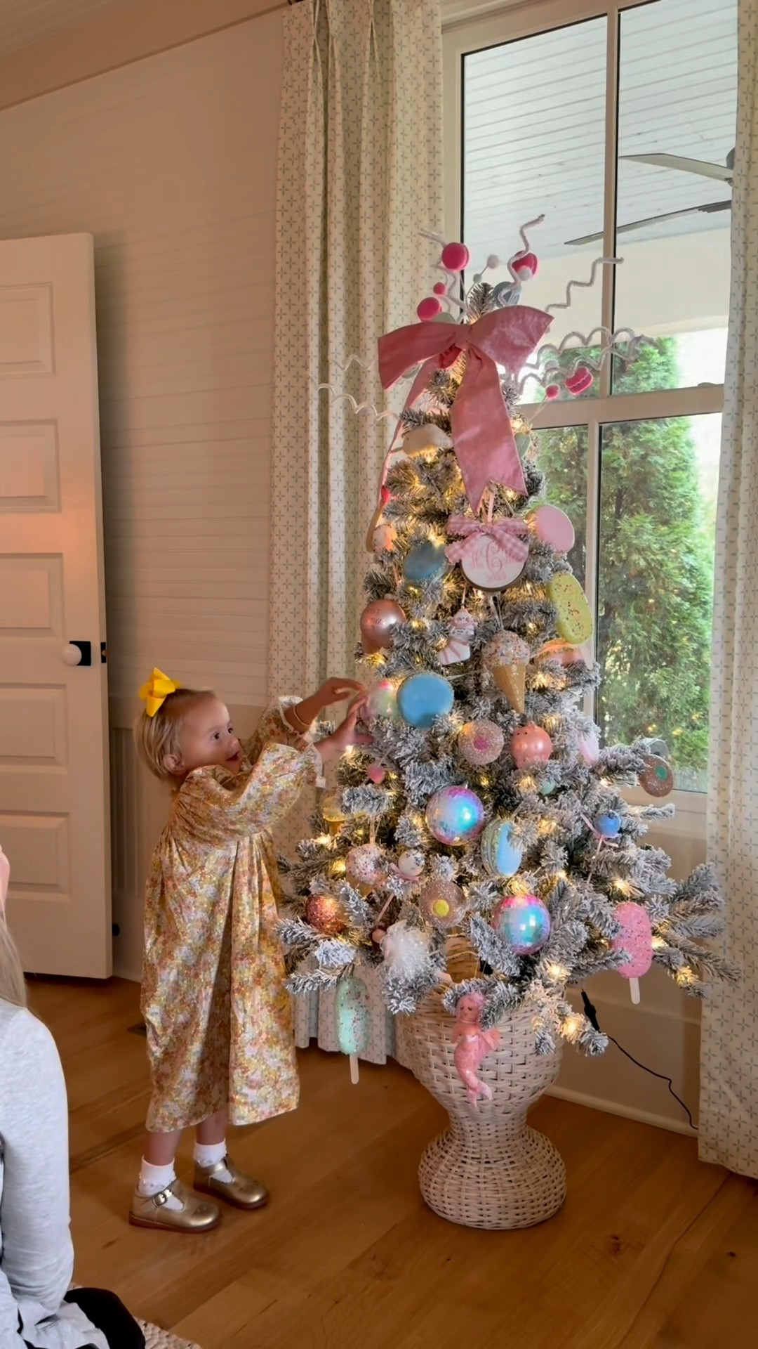 Shop our tree... her exact basket was from Marshall's this summer! #walmarthome #hobbylobby #christmastree #grandmillennial #tweenstyle

#LTKKids #LTKHoliday #LTKSeasonal