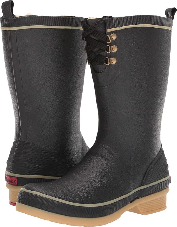 Chooka Whidbey Plush Rain Boot Black 7 M | Amazon (US)