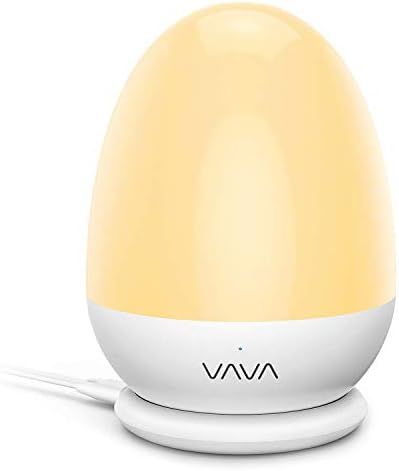 VAVA Night Lights for Kids with Stable Charging Pad, Rechargeable Bedside Table Lamp for Breastfe... | Amazon (UK)