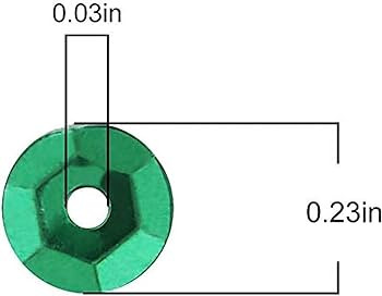 DIYASY 9800 Pcs 6MM Bulk Loose Sequins, 22 Colors Round Embroidery Sequins Cup Craft Sequins with... | Amazon (US)