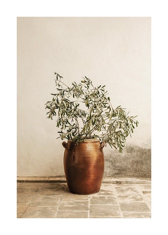 Rustic Olive Branch Poster | Desenio