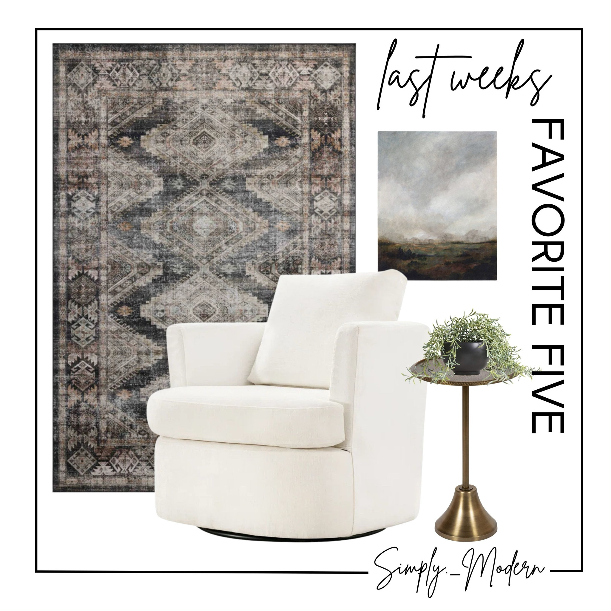 Favorite Five for the week of Oct 7-13, 2024.

#LTKHome