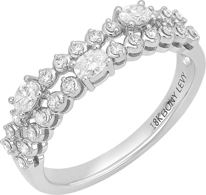 Bony Levy Audrey Double Row Diamond Ring | Nordstrom | Nordstrom