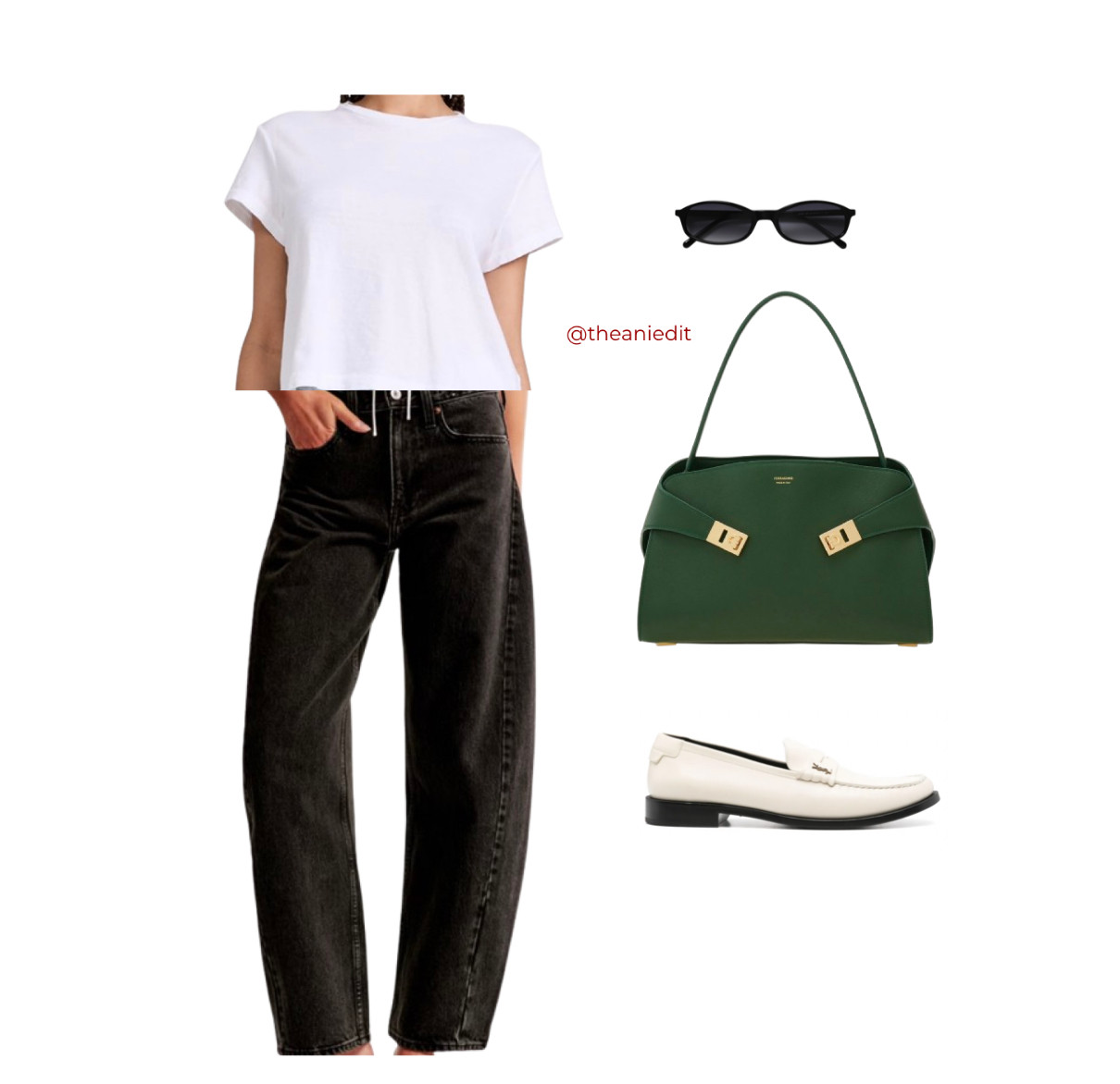 Another outfit recipe to follow when you want to look chic and put together but also stay comfy!  White tee, jeans, loafers and a cute pair of sunnies. Add a pop of color to your bag and call it a day!!  

 #LTKSpringSale #LTKSeasonal #LTKStyleTip