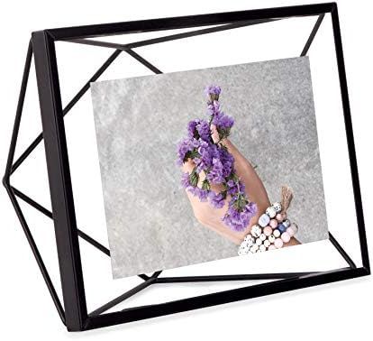 Umbra Prisma Picture Frame, 4x6 Photo Display for Desk or Wall, Black | Amazon (US)