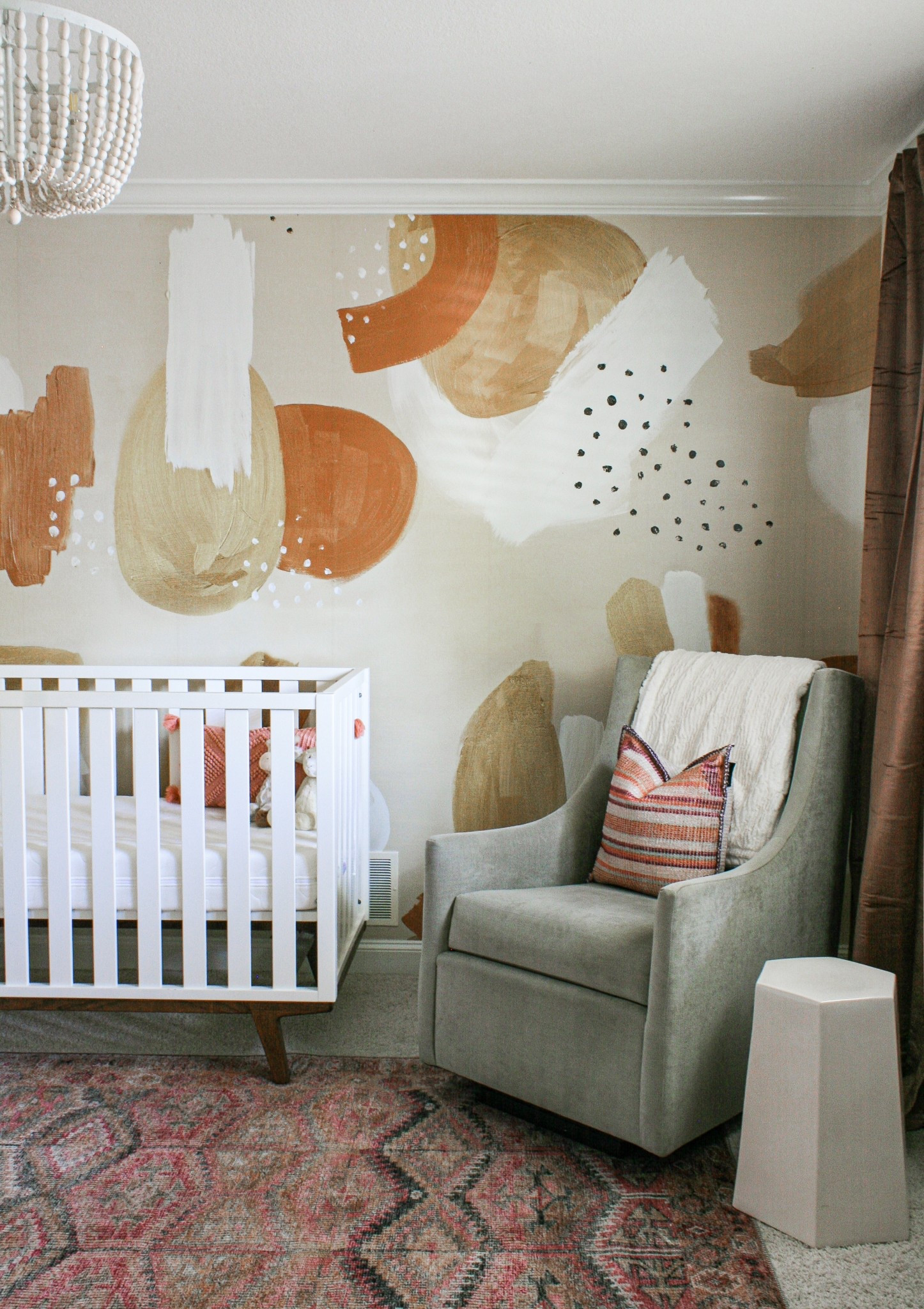Colorful pattern mixing in girls nursery

#LTKHome #LTKFamily #LTKBaby