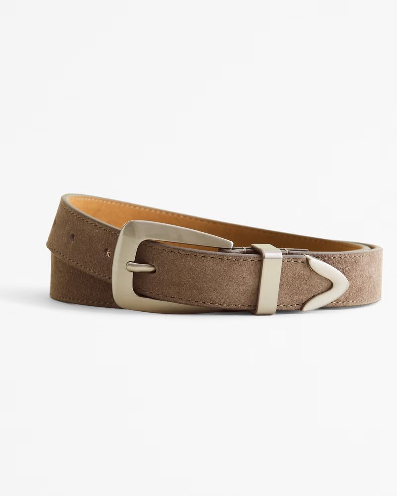 Women's Americana Suede Belt | Women's New Arrivals | Abercrombie.com | Abercrombie & Fitch (US)