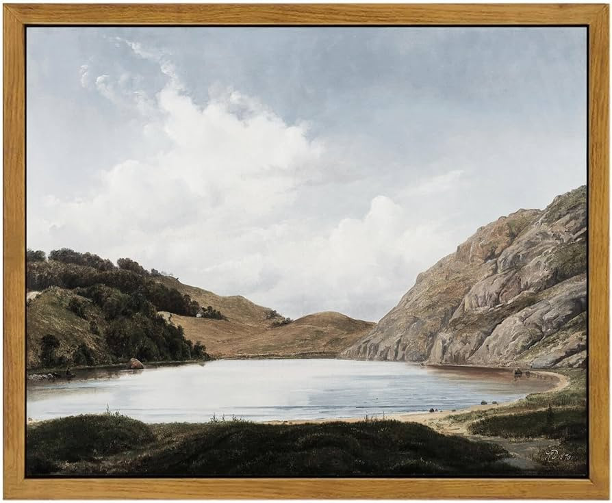 WITCOLOR Framed Canvas Wall Art, 8×10in Vintage Wall Art Decor for Living Room Nature Landscape ... | Amazon (US)