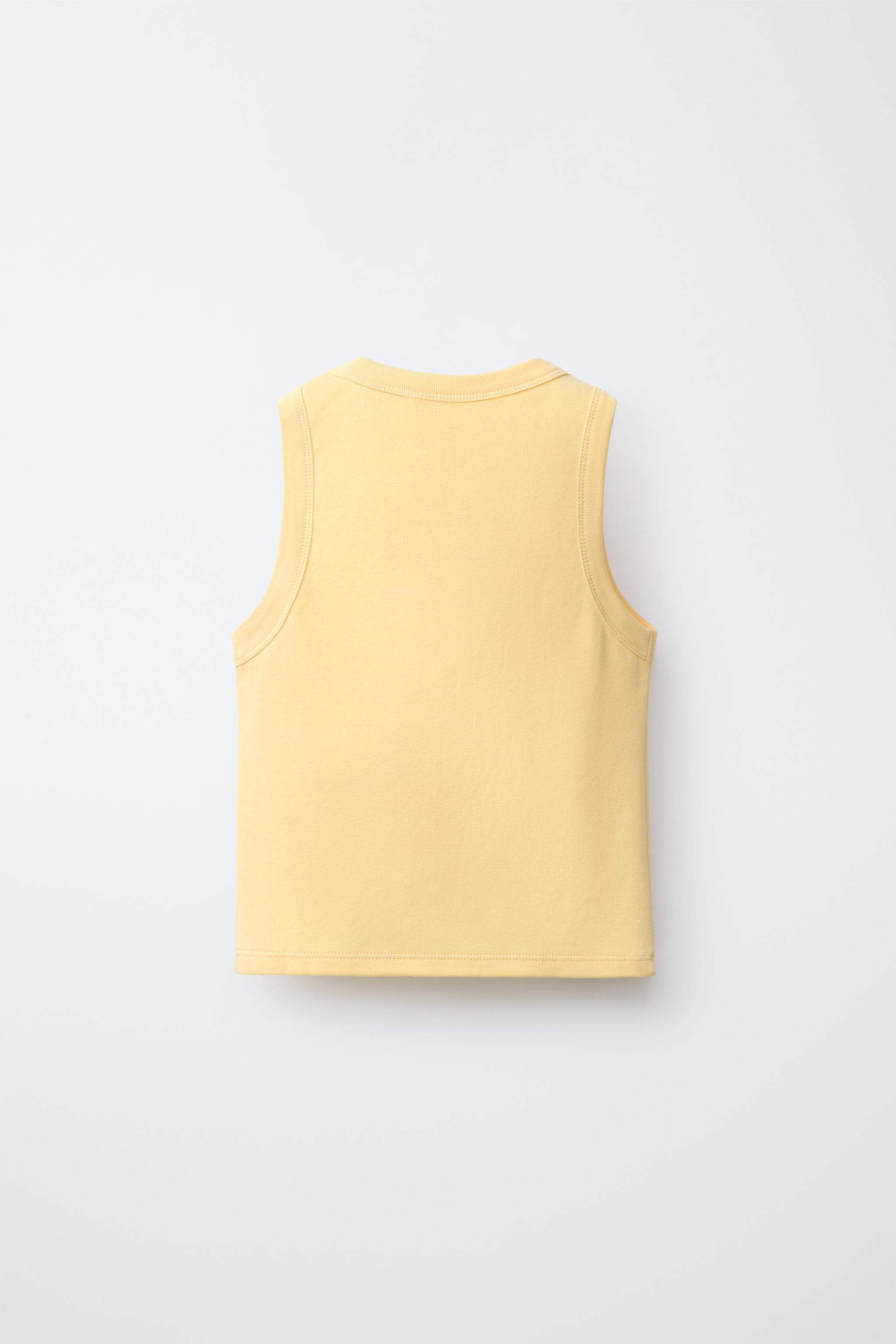 FRUIT PRINT RIB TOP | Zara US