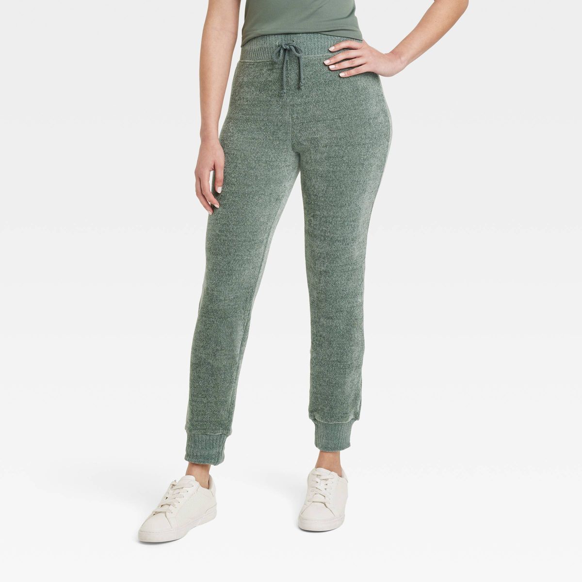Women's Chenille Drawstring Leggings with Ribbed Waistband and Cuffs - A New Day™ | Target